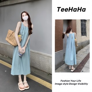 Váy 2 dây trễ vai maxi đi biển Đầm hai dây dài bigsize nữ Mùa Hè Đi Biển Kỳ Nghỉ Du Lịch Rời Sling Đi Biển Váy Dài