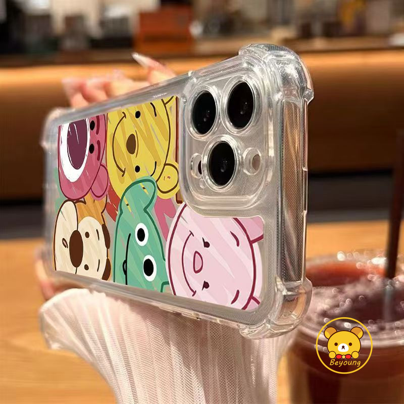Ốp Điện Thoại Hoạt Hình Winnie the Pooh Cho Realme 13 Pro Plus 13 + GT6 C63 C61 Narzo 70 N61 Note 60