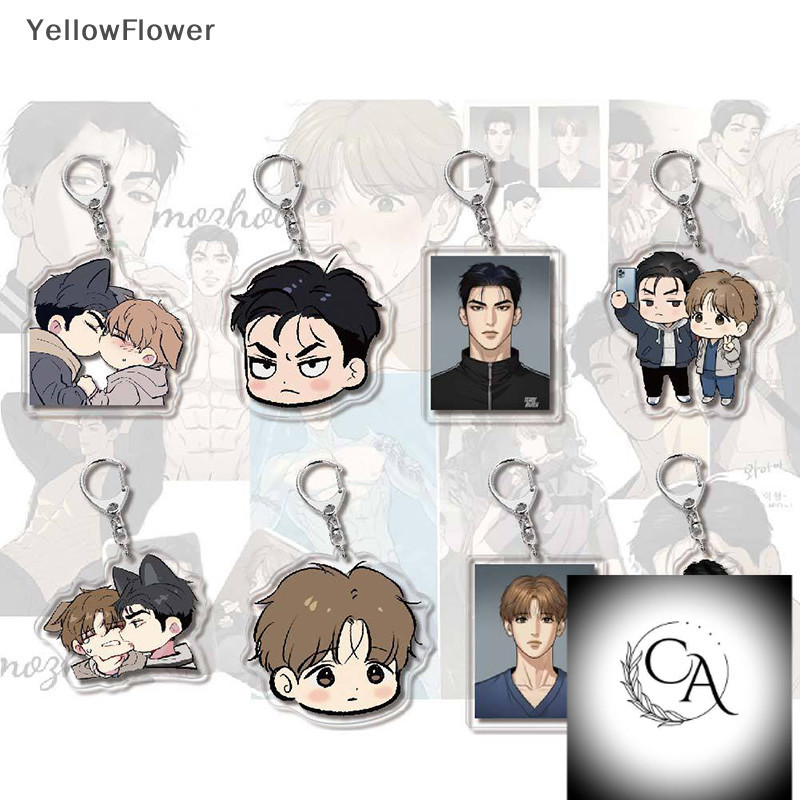 Yellowflower Manwha Jinx Joo Jaekyung Anime Móc Khóa Kim Dan Nam