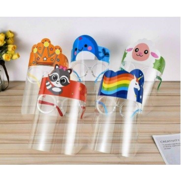 Kính chống giọt bắn cho bé - mặt nạ chống bụi cho trẻ em hoạt hình siêu đáng yêu