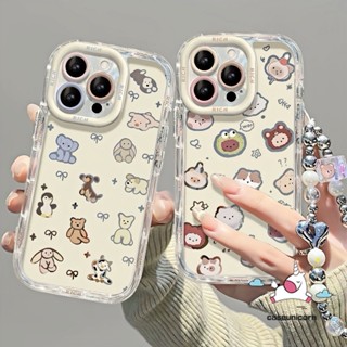 Ốp Lưng Trang Điểm Sang Trọng Cho Samsung A05 A16 A06 A36 A12 A15 A14 A05s A25 A26 A55 A02s A54 A24 A35 A03 A13 A34 A51 A10s A03s Vòng Tay Hoạt Hình Ngộ nghĩnh Mèo Con Gấu Mèo Con Chó Con Dễ Thương Nơ