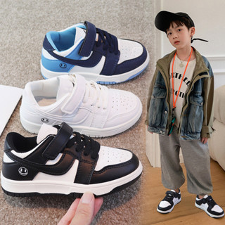 Giày Thể Thao Cho Bé Trai 5 Đến 17 Tuổi Chạy Bộ Thoáng Khí Quai Dán Êm Mềm Chống Trơn Đi Học Đường Đồng Hành Cùng Bạn Nhỏ