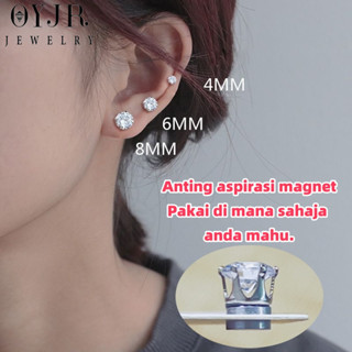 OYJR không bấm lỗ nam châm khuyên tai titanium sành điệu khuyên tai nam nữ đẹp bông tai