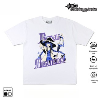 Áo thun boxy in nổi đắp vải brand Ludwig Greyrat Roxy Jobless Reincarnation ship siêu tốc cotton