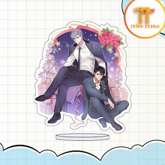 Mô hình PASSION standee in hình BL boylove anime tượng mica trang trí - zenda