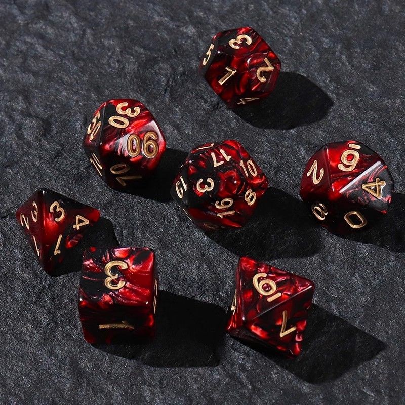 Nhóm chạy bộ Dice coc Board Game dnd Brad 's Gate 3 Màu trò chơi Polyhedron Nhựa kỹ thuật số Màu sắc