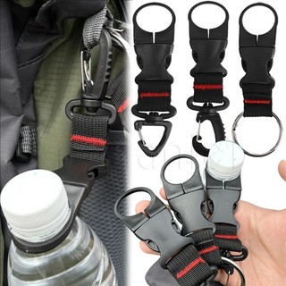 Ba lô vải Nylon đa chức năng Carabiner - Phụ kiện leo núi đi bộ đường dài cắm trại - Khóa chai nước đi bộ đường dài ngoài trời - Kẹp móc lưu trữ du lịch - Độ bền, di động