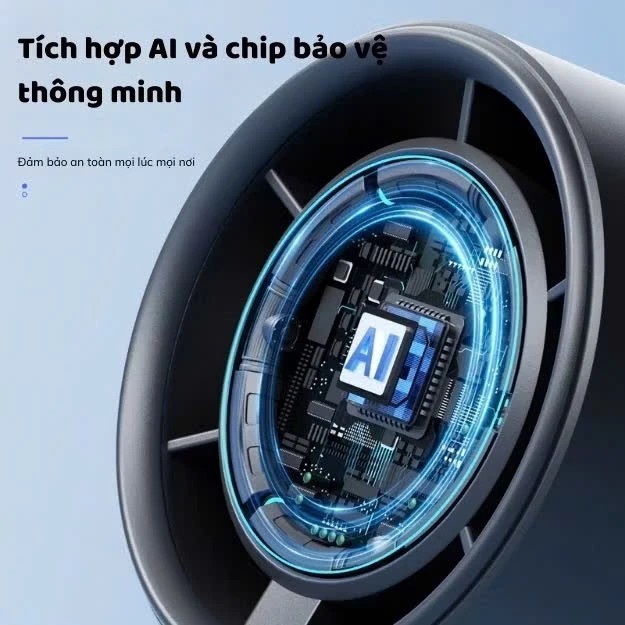 Quạt Cầm Tay Mini Sạc Pin, Cấp Độ Gió Mạnh Dung Lượng Pin 5000mAh Màn Hình Led Hiển Thị | BigBuy360 - bigbuy360.vn