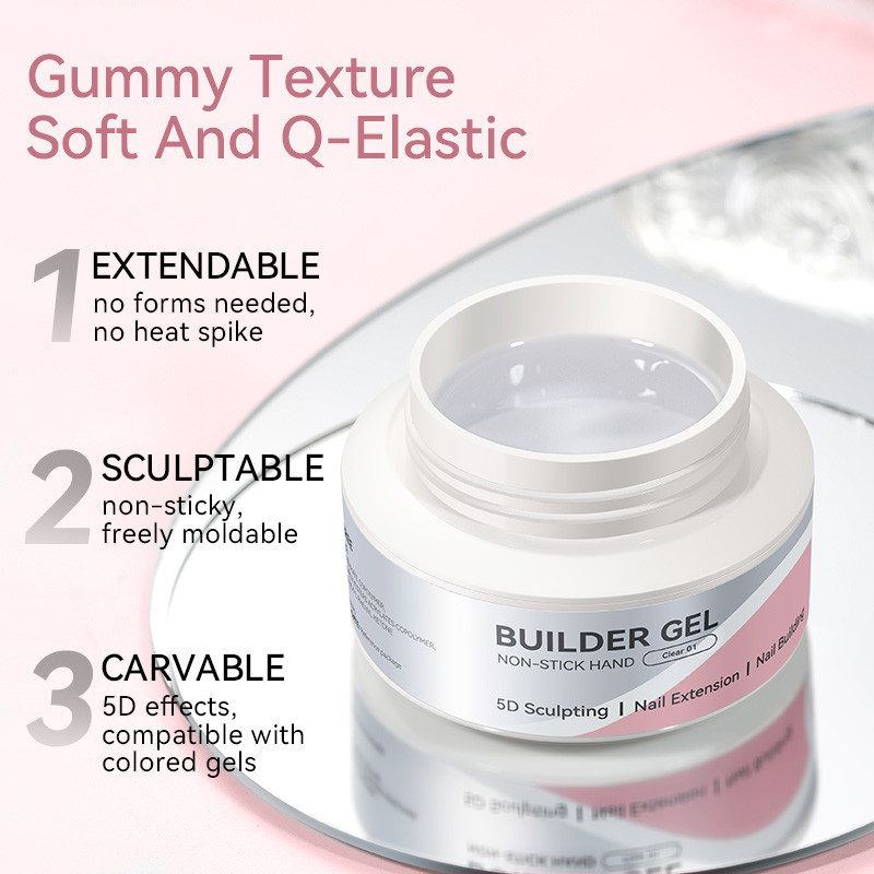 【Local】BORN PRETTY 60g Không Dính Nhanh Nối Dài Móng Tay Gel Trong Suốt Milky White 3D Khắc Đúc Keo Ngâm Tắt Xây Dựng UV Gel Vernis | BigBuy360 - bigbuy360.vn
