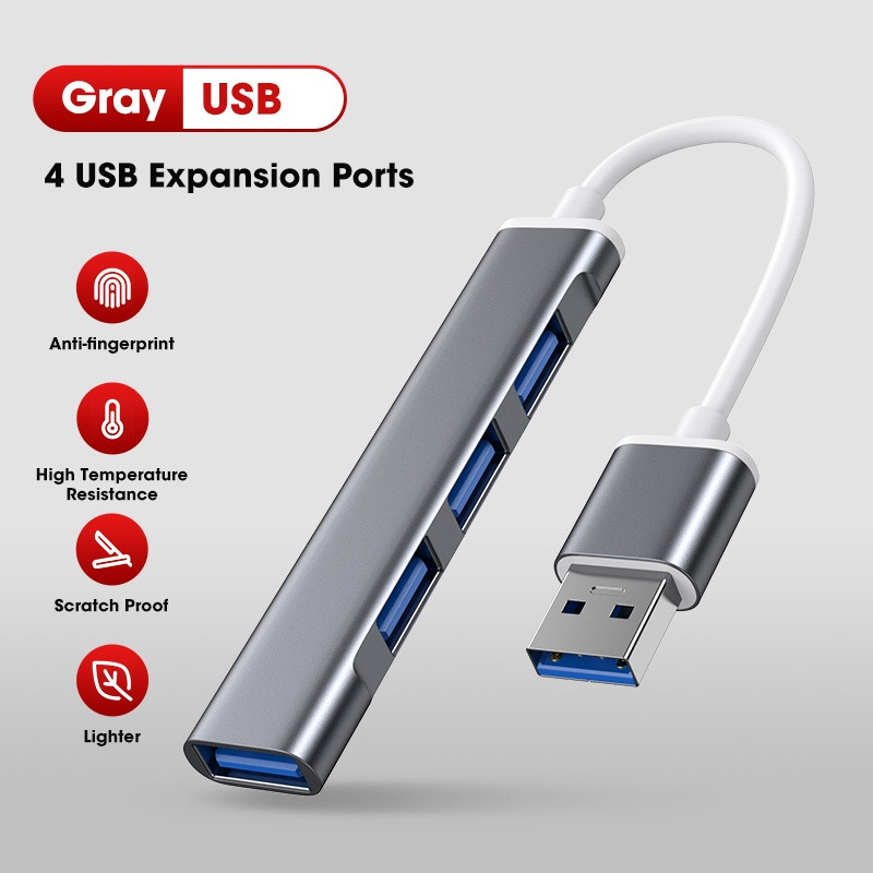 Zeus USB 3.0 Hub 4 Cổng Bộ Chia Tốc Độ Cao Bộ Chuyển Đổi Đa Mở Rộng OTG Cho Laptop PC Hub