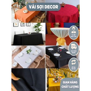 KHĂN TRẢI BÀN ( đã may cạnh) bàn tiệc, khăn bàn hội nghị, bàn đám cưới, bàn vuông, bàn chữ nhật.