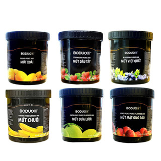 Mứt Quả Boduo Đủ Hương Vị - Hộp To 1,3kg Đa Ứng Dụng Pha Chế, Làm Nhân Bánh