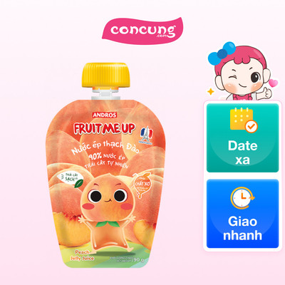 Fruit Me Up Nước ép thạch đào túi 90g