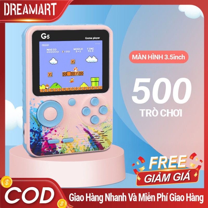 Máy Chơi Game Retro Game Boy Mini Mới – 500 Trò Chơi, Hỗ Trợ 2 Người, Kết Nối TV, Quà Tặng Cho Bé Trai, Pin Bền Lâu
