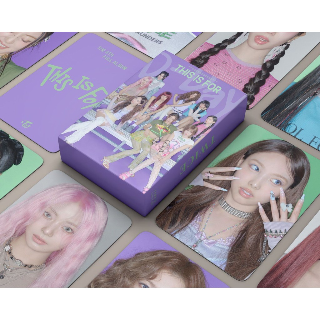 50-55 Chiếc HAI Lần Này Dành Cho Photocards TWICE5 Laser Lomo Cards Home 9round MISAMO Nayeon Jeongy