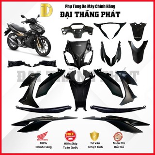 (Có bán lẻ) Dàn áo xe Winner X 150cc năm 2021 màu Đen nhám vàng - NHA76M -  Phanh thường chính hãng Honda - ĐTP