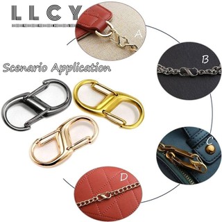 LLCY 1 / 5 Chiếc Kim Loại Khóa Đôi, Túi Phụ Kiện DIY Dây Xích Túi Điều Chỉnh Khóa, Bền Hình Chữ S Có Thể Tháo Rời Rút Ngắn Hiện Vật Khóa Lò Xo