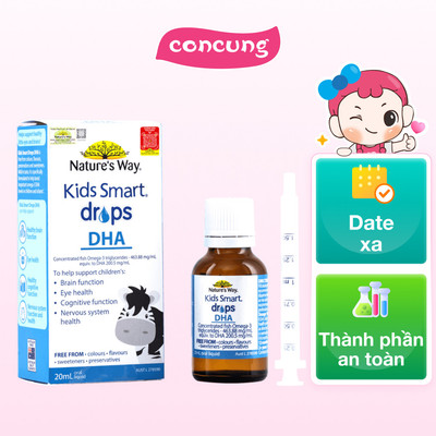 Thực phẩm bảo vệ sức khỏe Kids Smart Drops DHA Nature's Way - concung