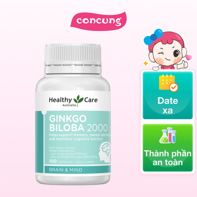 Thực phẩm bảo vệ sức khỏe Healthy Care Ginkgo Biloba 2000mg