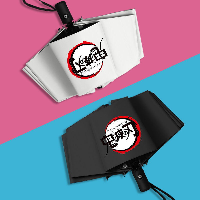 Demon Slayer Anime Ô 3-Fold Auto Sun & Rain Parasol Payung Lipat Anime
