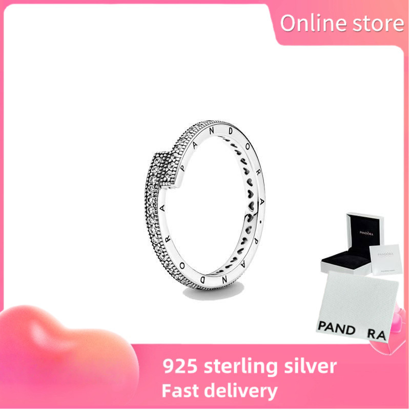 Pandora bạc s925 chính hãng [1994919901] Nhẫn sáng bóng pha lê