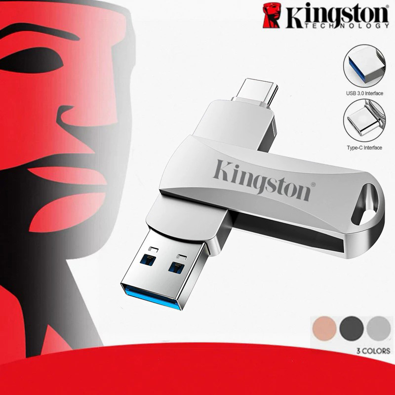 Ổ đĩa Flash USB3.0 TypeC Pendrive 2TB 1TB Kingston Flash Drive cho điện thoại di động Usb Thumbdrive
