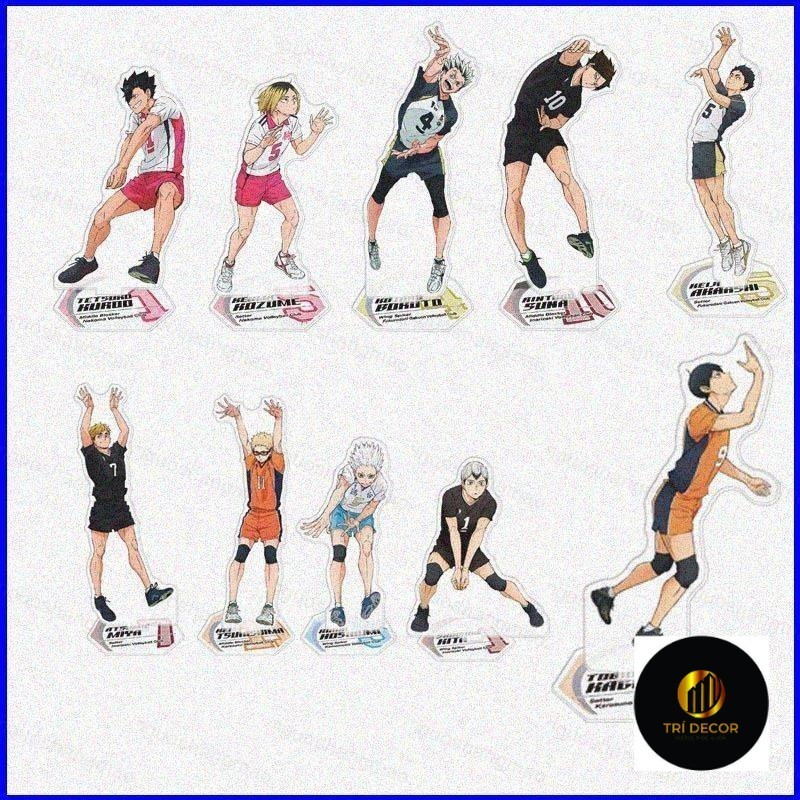Haikyuu Nhân Vật Acrylic Đứng Hinata Shoyo sugawara koushi Hình Mô Hình Đồ Chơi Trang Trí Bàn Làm Vi