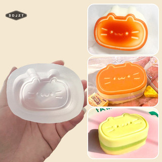 Khuôn Silicon Bánh Phô Mai Mèo Thơm Tự Làm Khuôn Nhựa Handmade Làm Mochi Squishy Đồ Chơi Khuôn Bán