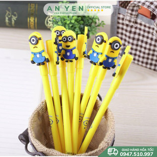 Bút mực nước Minion viết mực đen - Bút hoạt hình dễ thương