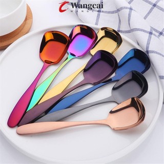 Wangcai Múc Cơm Có Tay Cầm Dài Xinh Xắn Tiện Dụng Cho Bé