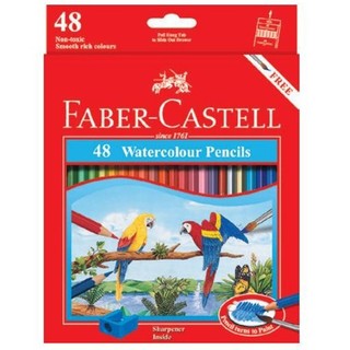 Faber-Castell-114468-Chì Màu Nước Parrot - 48 Màu Dài - Faber-Castell