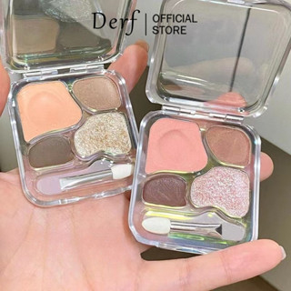 Phấn mắt 4 màu makeup tiện lợi bảng mắt nhiều màu trang điểm nhiều tone bảng phấn mắt