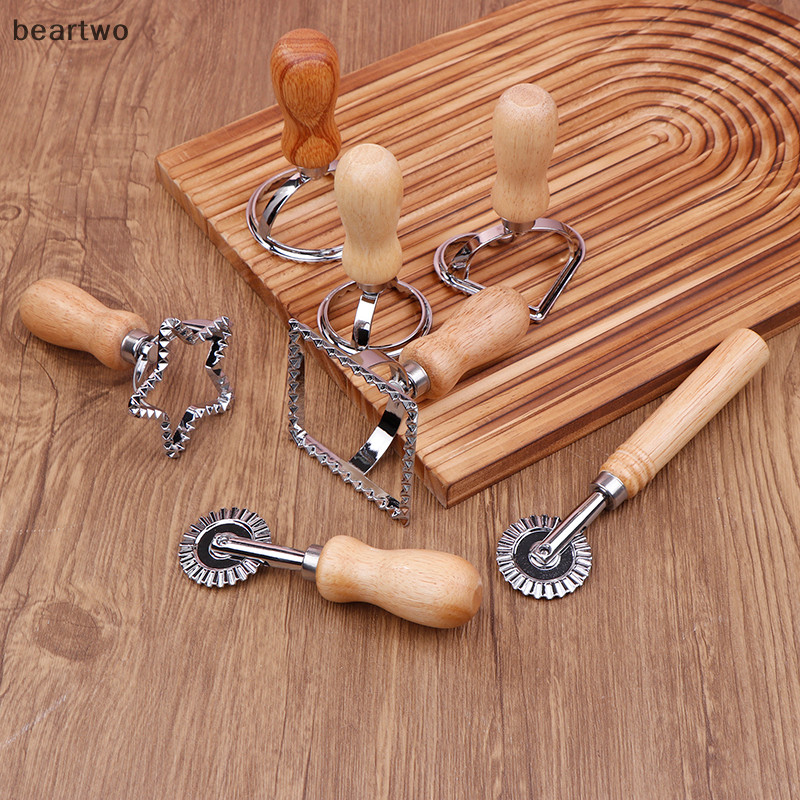 < Beartwo > Ravioli Cắt Bánh Ngọt Khuôn Báo Chí Bánh Bao Ren Dập Nổi Thiết Bị Ravioli Maker Khuôn Ra
