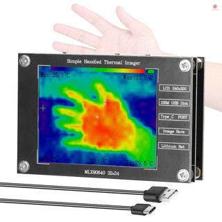 Máy chụp ảnh nhiệt di động -40°C Đến 300°C Camera chụp ảnh nhiệt nhỏ Hỗ trợ đo nhiệt độ trung tâm tối thiểu tối đa Tiết kiệm hình ảnh Màn hình TFT 2,8 inch với giao diện Type-C