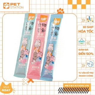 [Combo 60 thanh] Súp thưởng cho mèo shizuka thanh 15gr - PET STATION