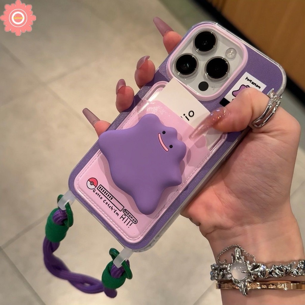 Ốp điện thoại hình quái vật màu tím dễ thương sáng tạo thời trang Tương thích cho IPhone | BigBuy360 - bigbuy360.vn