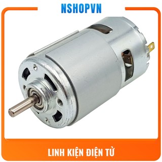 Động cơ 775 12VDC 15000rpm 2 ổ bi tốc độ cực lớn thích hợp làm máy khoan, máy cắt, xe, bơm nước