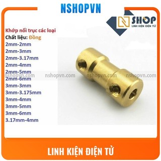 Khớp nối trục cứng các loại 2mm-2mm-3mm-3.17mm-3.175mm-4mm-5mm-6mm