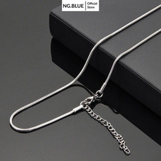 Dây chuyền vòng cổ nam nữ dây xích hình xương rắn bạc đẹp titan không gỉ chuỗi xoắn đơn giản phụ kiện trang sức dài 55cm