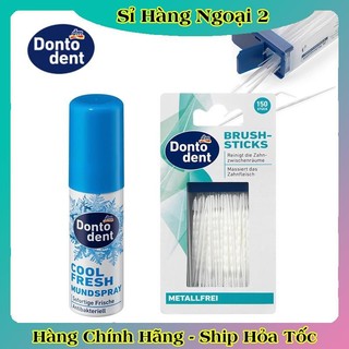  TĂM NHỰA XỈA RĂNG NHA KHOA VÀ XỊT THƠM MIỆNG DONTODENT -HÀNG NỘI ĐỊA ĐỨC 