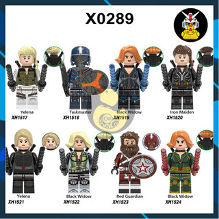 X0289  Mô Hình Siêu Anh Hùng Đồ Chơi Lắp Ráp Super Hero Nhân Vật Hydra Black Widow Taskmaster Red Guardian