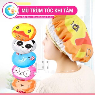 Mũ trùm đầu khi tắm, mũ trùm tóc khi tắm nhiều màu