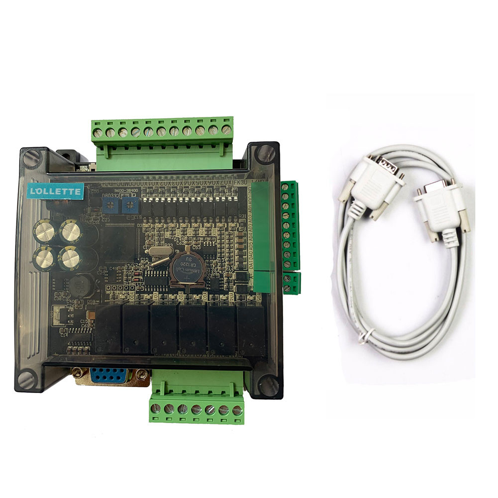 LE3U FX3U 14MR 6AD 2DA RS485 8 đầu vào 6 đầu ra rơle 6 đầu vào tương tự 2 đầu ra tương tự (0-10V) bộ