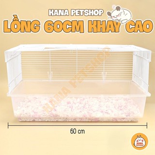 Lồng Hamster Đại 🐹FREESHIP🐹 Lồng Đại Khay Cao 60cm - Lồng 60cm Hamster Mâm Cao, Nhím , Sóc , Sóc Bay , Vẹt ....
