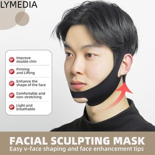 LYMEDIA Nâng dòng chữ V, Giảm đau da Giảm đau cằm đôi Máy định hình khuôn mặt, Dây thun có hỗ trợ giấc ngủ phù hợp với độ đàn hồi cao Dây đeo cằm chống ngáy để thắt chặt da