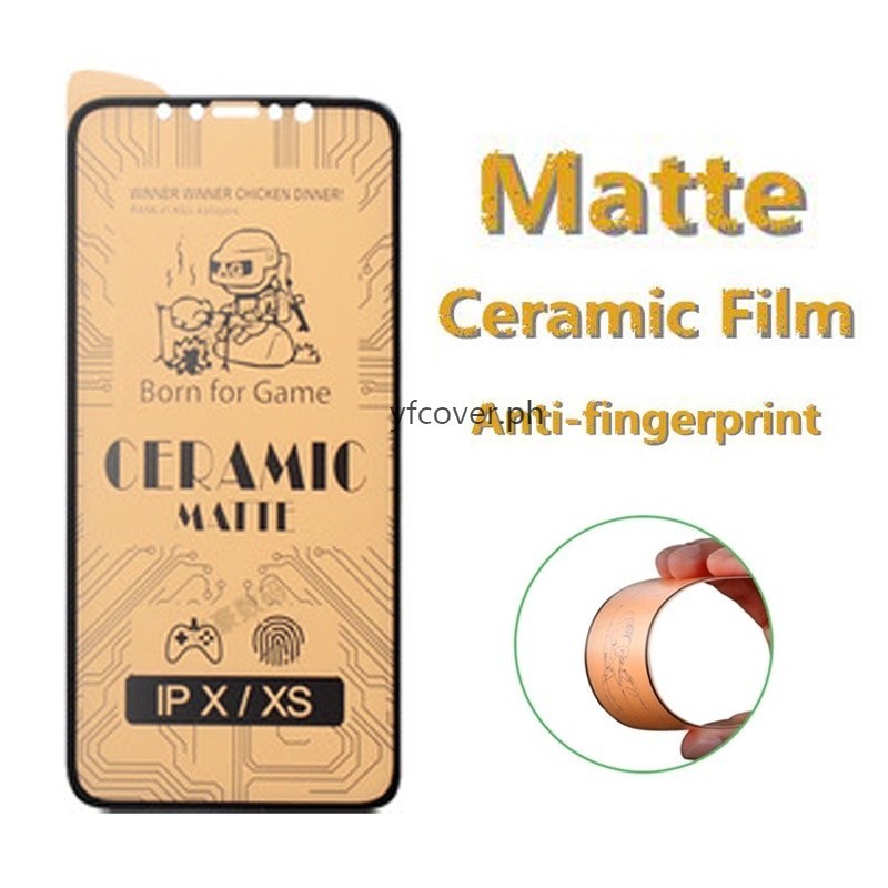 IPhone 16 Plus Kính Cường Lực Gốm Mờ Cho iPhone 16 15 14 Plus 13 12 Mini 11 Pro Max X XS MAX XR 8 7 