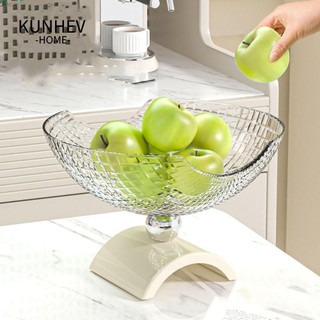 KUNHEV Đĩa Trái Cây Gia Đình, Bàn Đa Năng Nước Thoát Nước Giỏ Trái Cây Chân Cao, Quà Tặng Màu Kẹo Đĩa Trái Cây Dung Tích Lớn