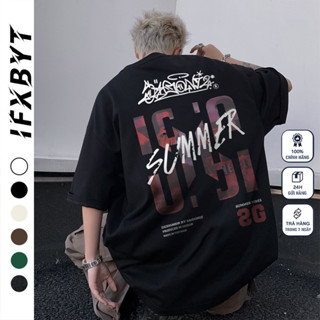 đen Áo phông unisex form rộng vintage outerity 100% cotton ifxbyt unisex local brand phong cách retro mỹ áo thun