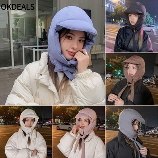 OKDEALS Mũ beanie Dày Dặn Siêu Nhẹ Chống Gió Giữ Ấm Tai Vào Mùa Đông