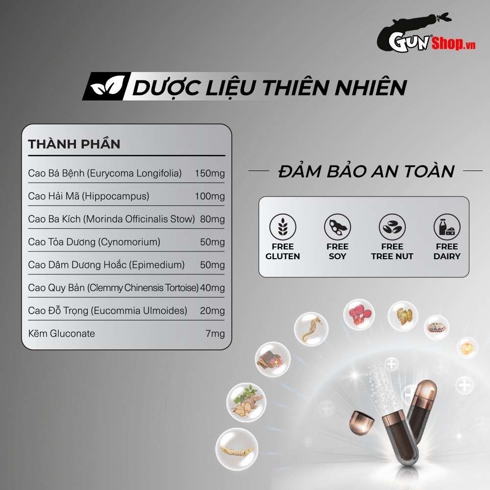 Viên uống hỗ trợ nam giới Powergra For Men (Super Gold Magic) vỉ 1 viên | GUNSHOP VIỆT NAM